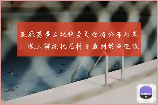 亚冠赛事后纪律委员会将公布结果，深入解读托尼抨击裁判案审理流程与可能处罚